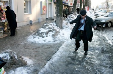 Осторожно: гололед! Осторожно: гололед!