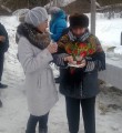 Согревал горячий чай с блинами Согревал горячий чай с блинами